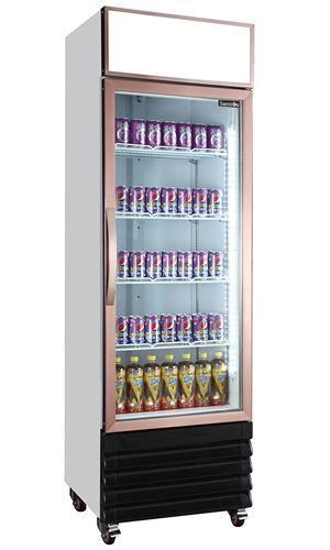 Expositor de bebidas con puerta de vidrio y estantes SGR-650