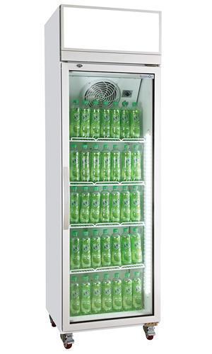 Expositor de bebidas con sistema de refrigeración de montaje superior