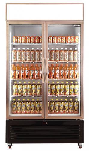 Refrigerador con doble puerta de vidrio SGR-1100