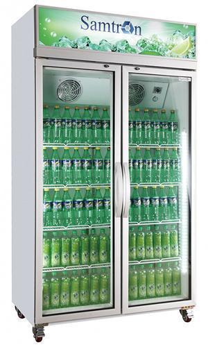 Expositor de bebidascomercial con sistema de refrigeración de montaje superior